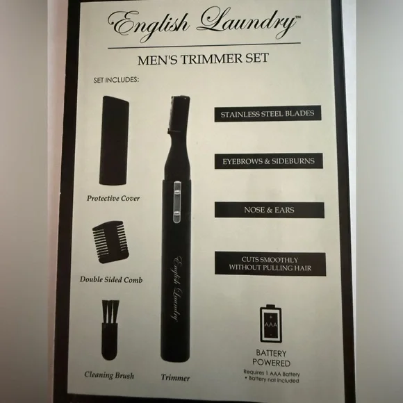 English Laundry Black Precision Men’s Grooming Set - Picture 2 of 2